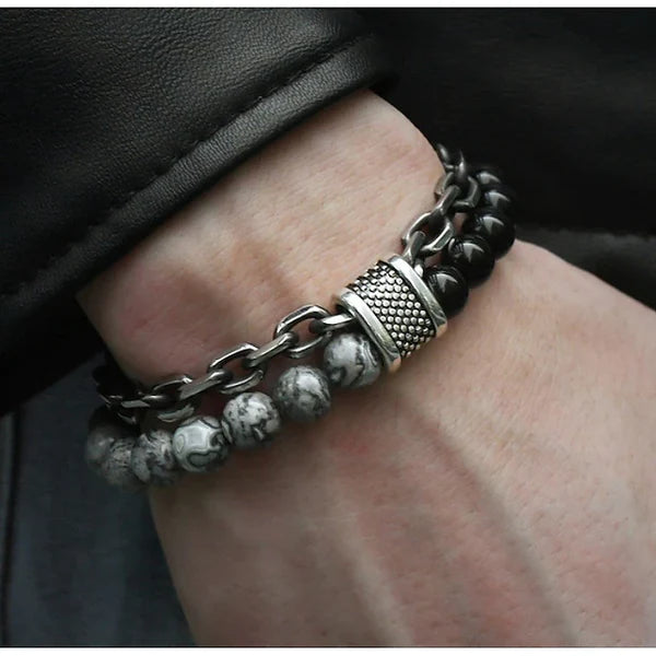 Beaded Chain Bracelet for Men & Women