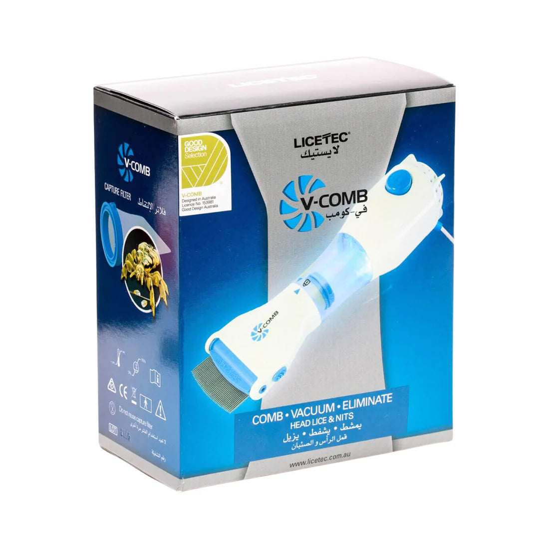 جهاز Licetec V-Comb المضاد للقمل والصيبان